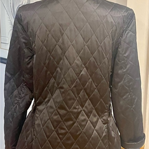 Dana Buchman quilted black snap front jacket! - Picture 5 of 7